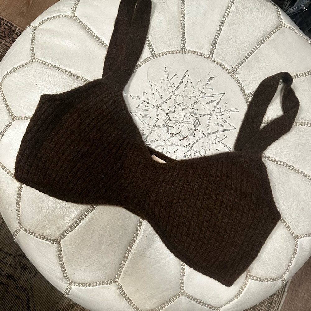 Camila Coelho Trista Oversized Cardigan in Chocolate - Picture 3 of 7